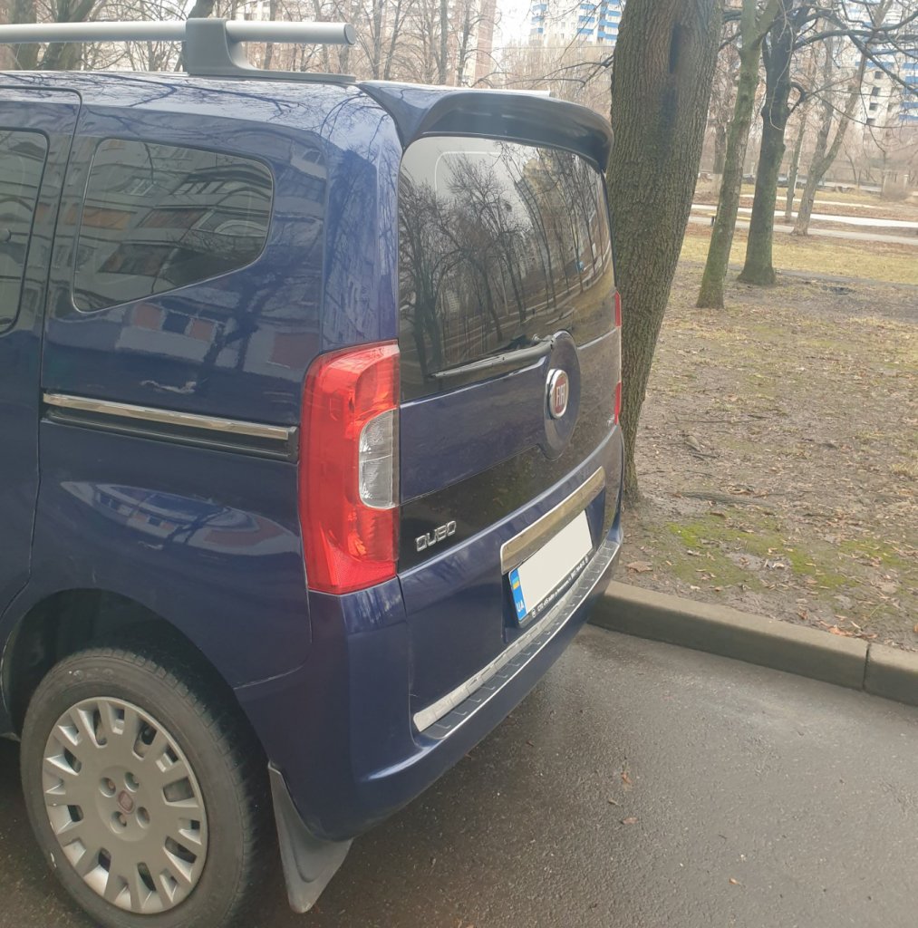 Накладка на задній бампер для Fiat Fiorino/Qubo 2008-