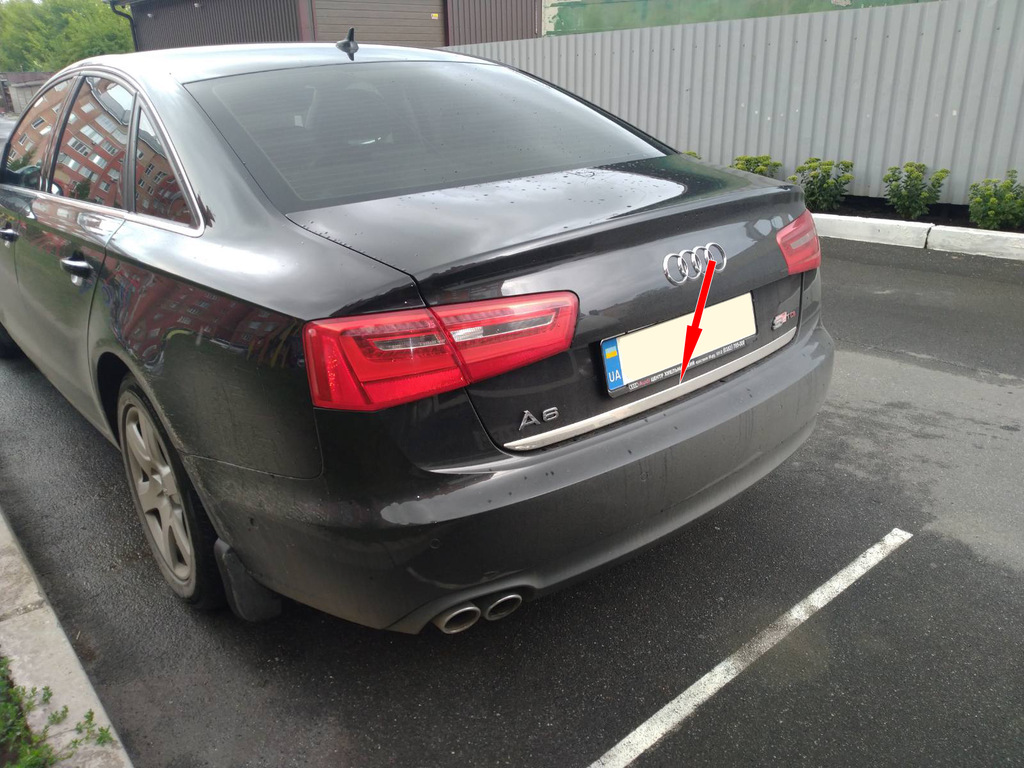 Кромка багажника (нерж.) для Audi A6 C7 2011-2017 рр.