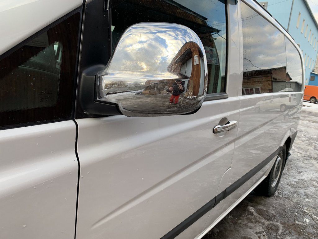 Хром накладки на дзеркала (ABS пластик) Carmos для Mercedes Vito 639 2004-2010