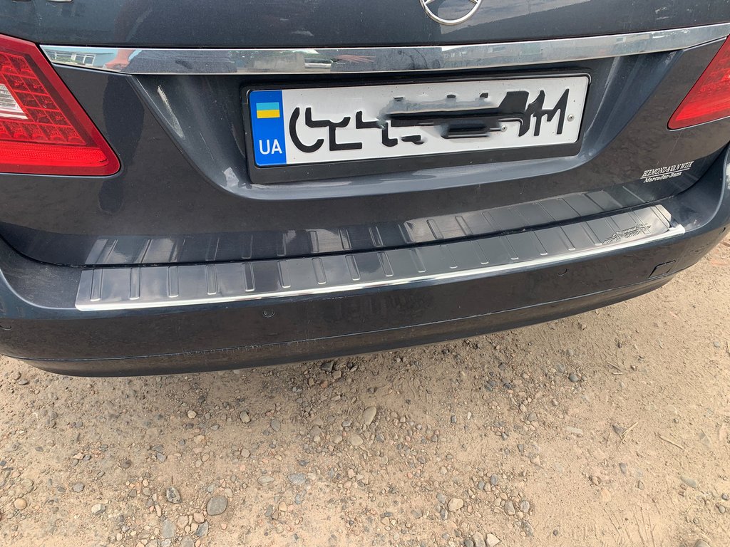 Накладка на задній бампер (нерж) для Mercedes E-klass W212 (SW) універсал