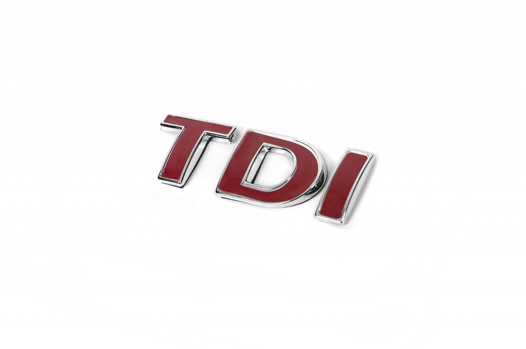 Напис Tdi Під оригінал, Червона І для Volkswagen Golf 5